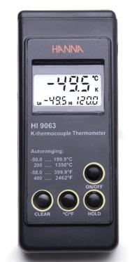 意大利哈纳仪器防水便携式温度测定仪HI9063