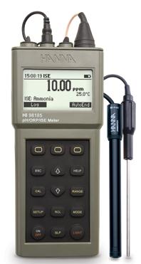 意大利哈纳仪器防水型便携式pH/ ORP/ ISE/°C测定仪HI98185