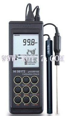 意大利哈纳仪器防水型便携式pH/ ORP/ ISE/°C测定仪HI98172